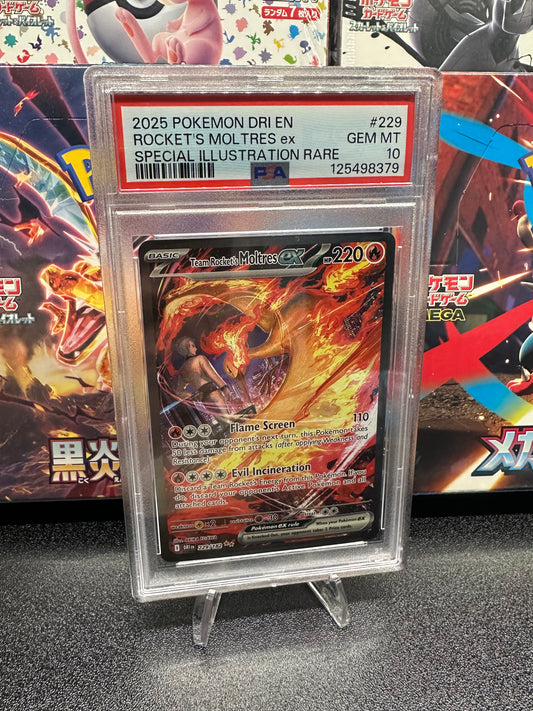 Moltres Ex SIR Destined Rivals PSA 10